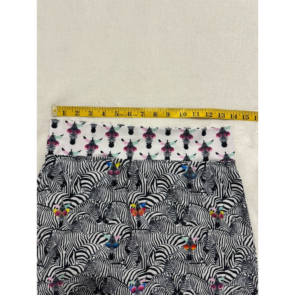 SkortObsession Skort Size Small Zebra Multicolor Athletic Print Fun Whimsical - Picture 4 of 7